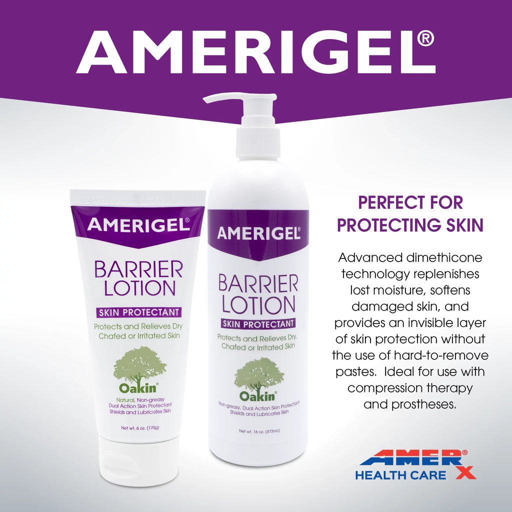 Lotion oz. (6 Skin Skin Chaffed Invisible Types | Barrier Tube) Protectant AMERIGEL | All Skin -