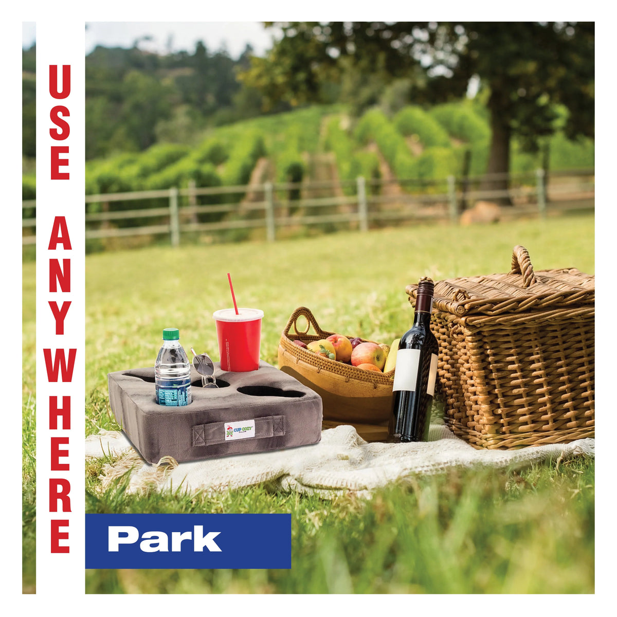 (Navy) spills. close TV BEST more! Deluxe Use on your cup Seen holder! prevent cave, As man drinks and world's car, Pillow -The bed, anywhere-Couch, Cozy park, Keep Cup floor, RV, beach and it