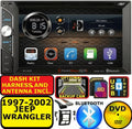 WRANGLER AM/FM JEEP 1997-2002 RADIO BLUETOOTH USB STEREO DVD BT CD AUX PKG