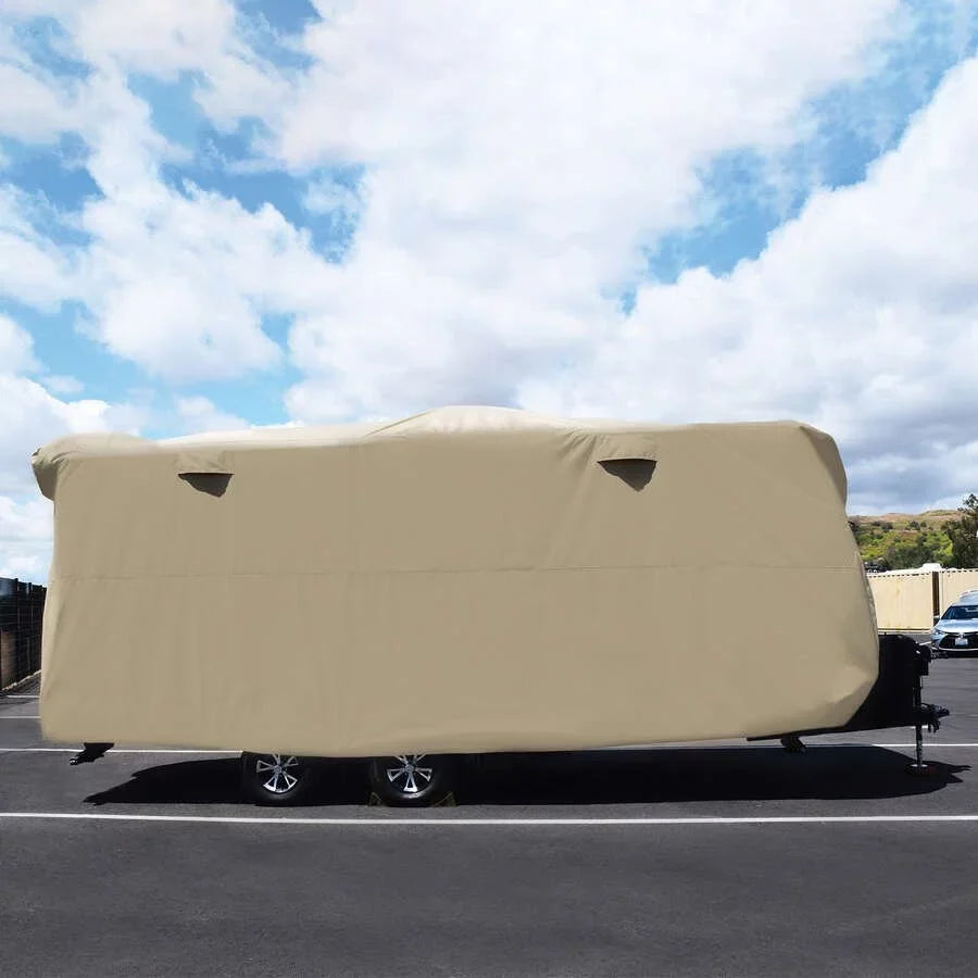 ADCO Fits 18', Trailer 15'1" Covercraft Travel 74839 Lot by for RV, Cover Storage Tan -