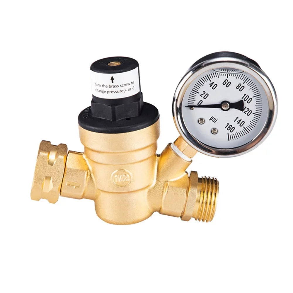 System with for Valve Brass Screened Filter Pressure Ideal Inlet Yabuy Plumbing Durable Regulator liquid RV