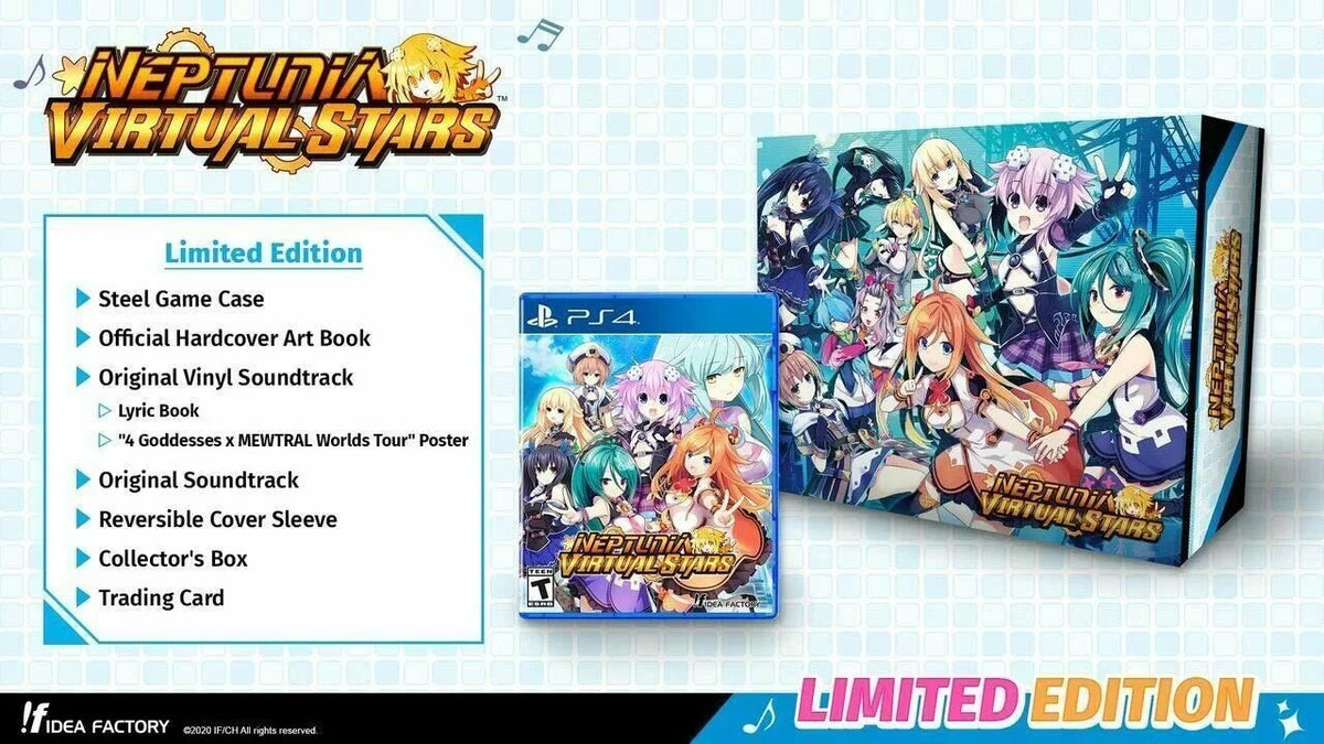 '- Virtual Stars: Limited Collector] Edition Playstation Neptunia [PS4 4 NEW
