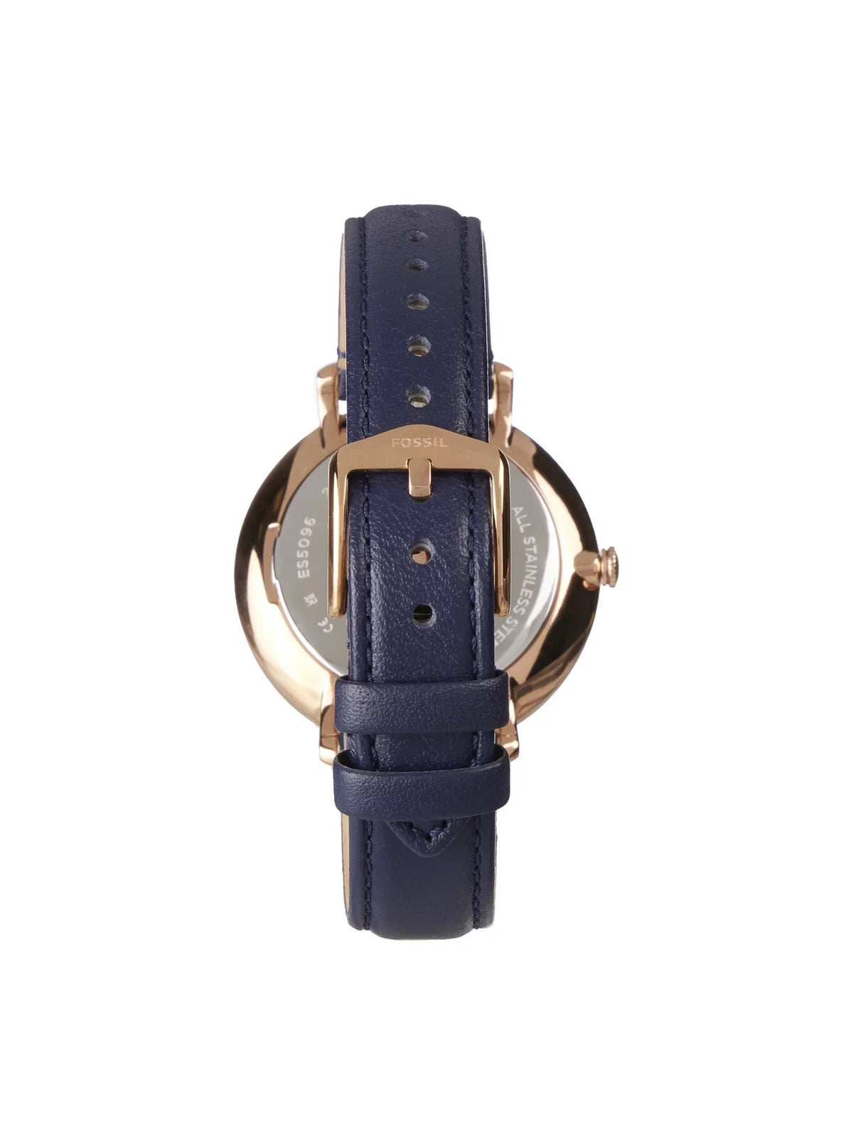 Dial Watch ES5096 Crystal Jacqueline Fossil Silver Ladies Quartz Multi-Function