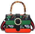 handle Detachable shoulder bag Shoulder women with Bamboo strap Vintage top Handbag wide Trendy Satchel bags Bags crossbody for Asge Medium
