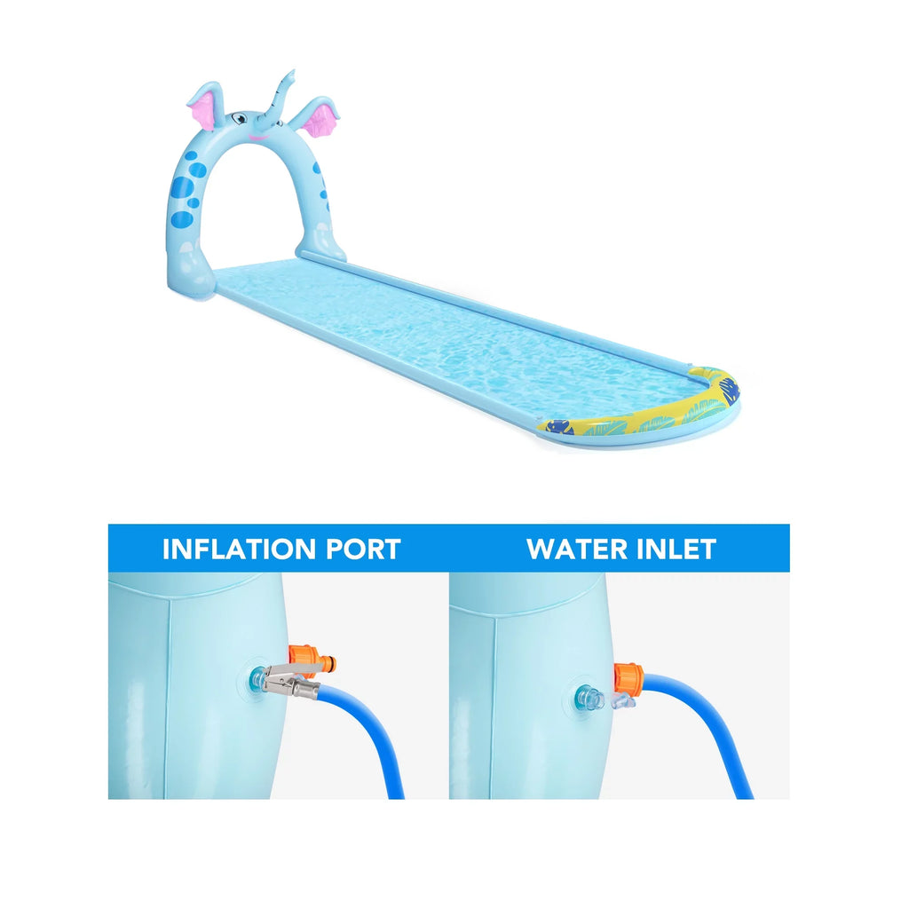 Central Arch liquid Slide Sprayer 16' Elephant Inflatable Kids Toy exterior Pool