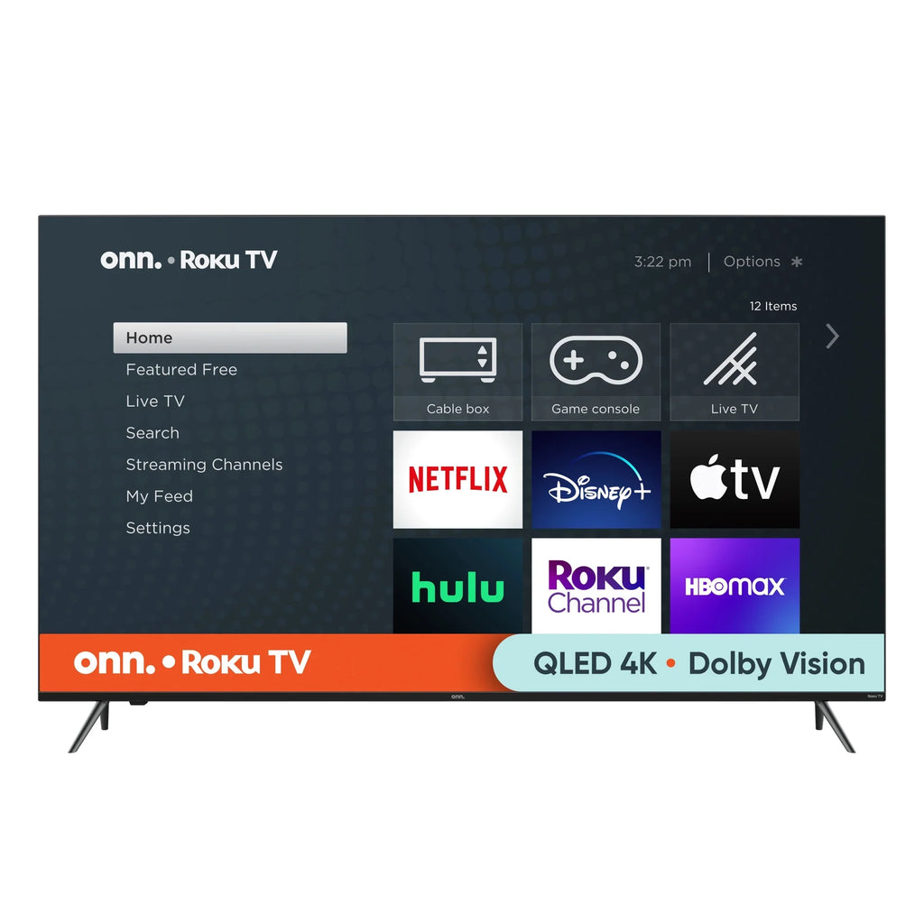 Dimming, and 120hz Local with QLED Dolby UHD HDR Roku Atmos, TV (2160p) onn. Refresh (100071705) 4K Rate, Effective 65” Dolby Vision, Smart
