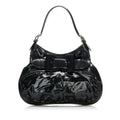 (Good) Hobo Leather Black Patent Pre-Owned Handbag Ladies Ribbon 189885 Bag