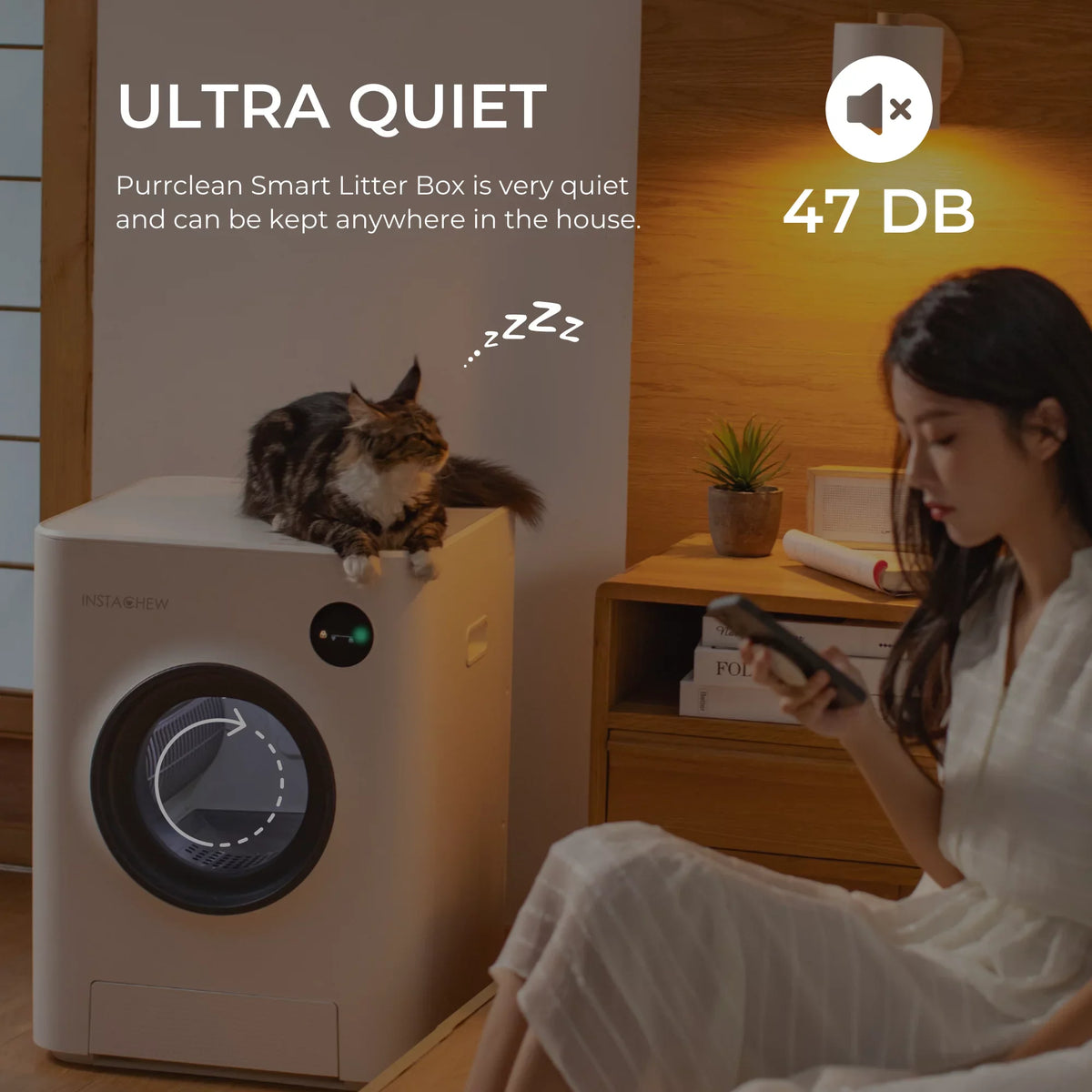 Control, with Purrclean WiFi App Box Self-Cleaning & Automatic 5GHz 2.4GHz Instachew Support Cat Litter