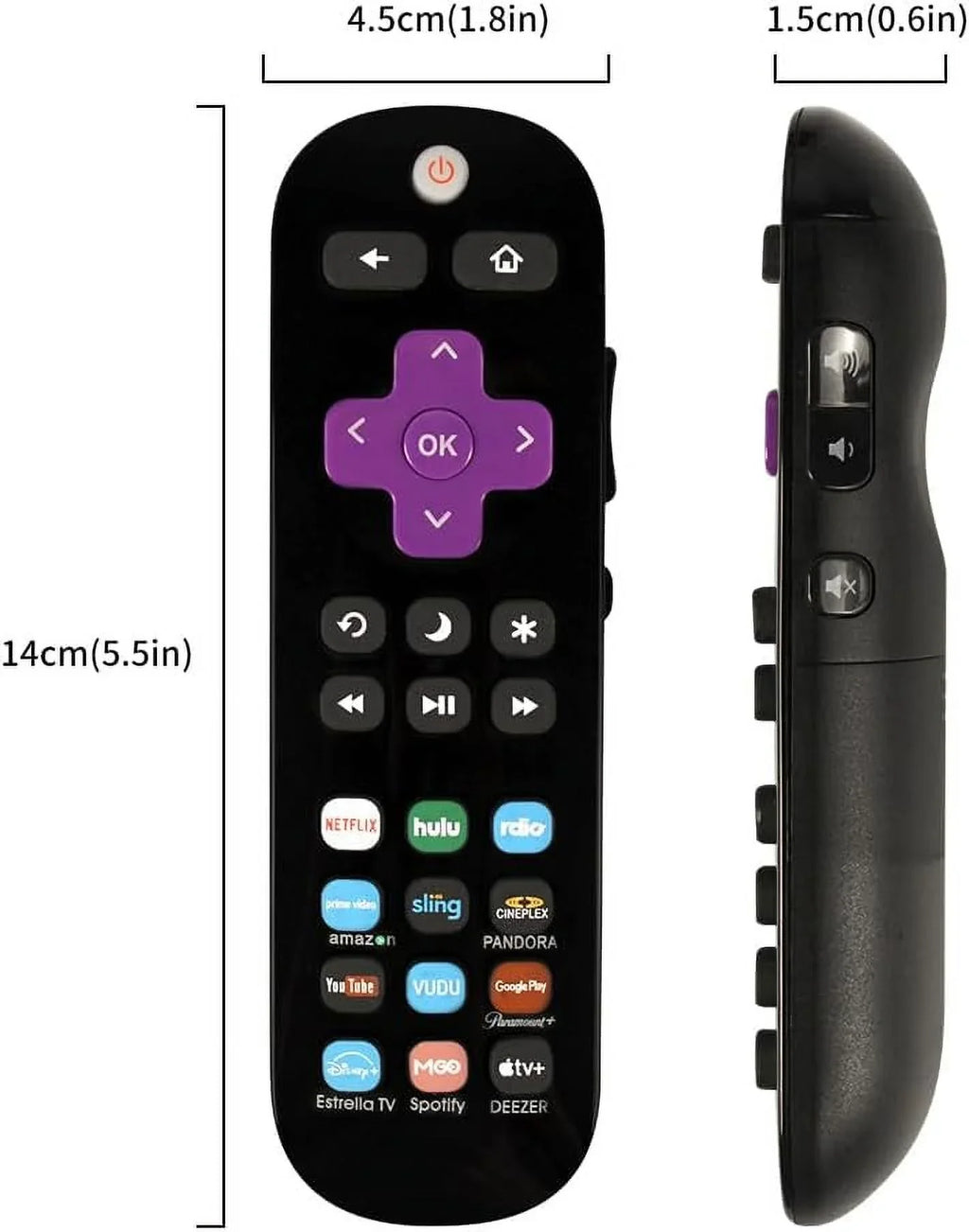 Applicable TV/Sharp TCL 2 Remote Universal TV/Westinghouse for TV/Hisense Roku of TV/Philips Pack TV/Onn Replace