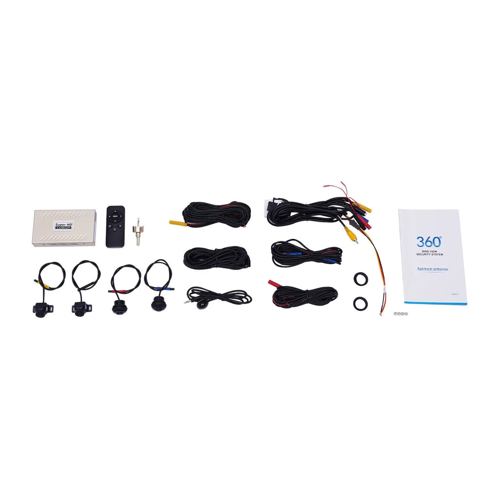 Recording System 360° DVR Miumaeov Panoramic 4-camera View Seamless Bird Car Kits 1080P