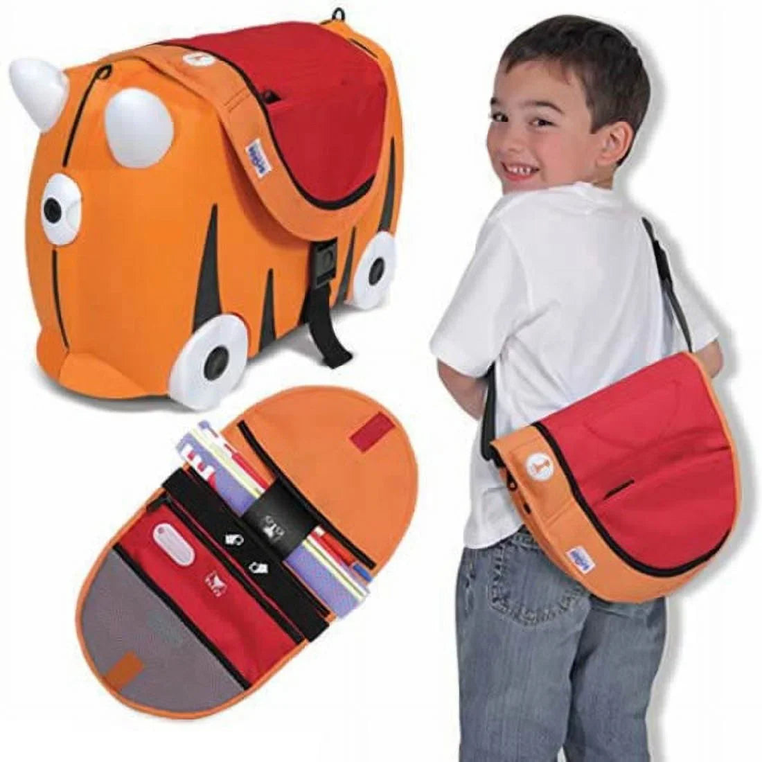 Red School Case Orange, Carrying Trunki Stationery,