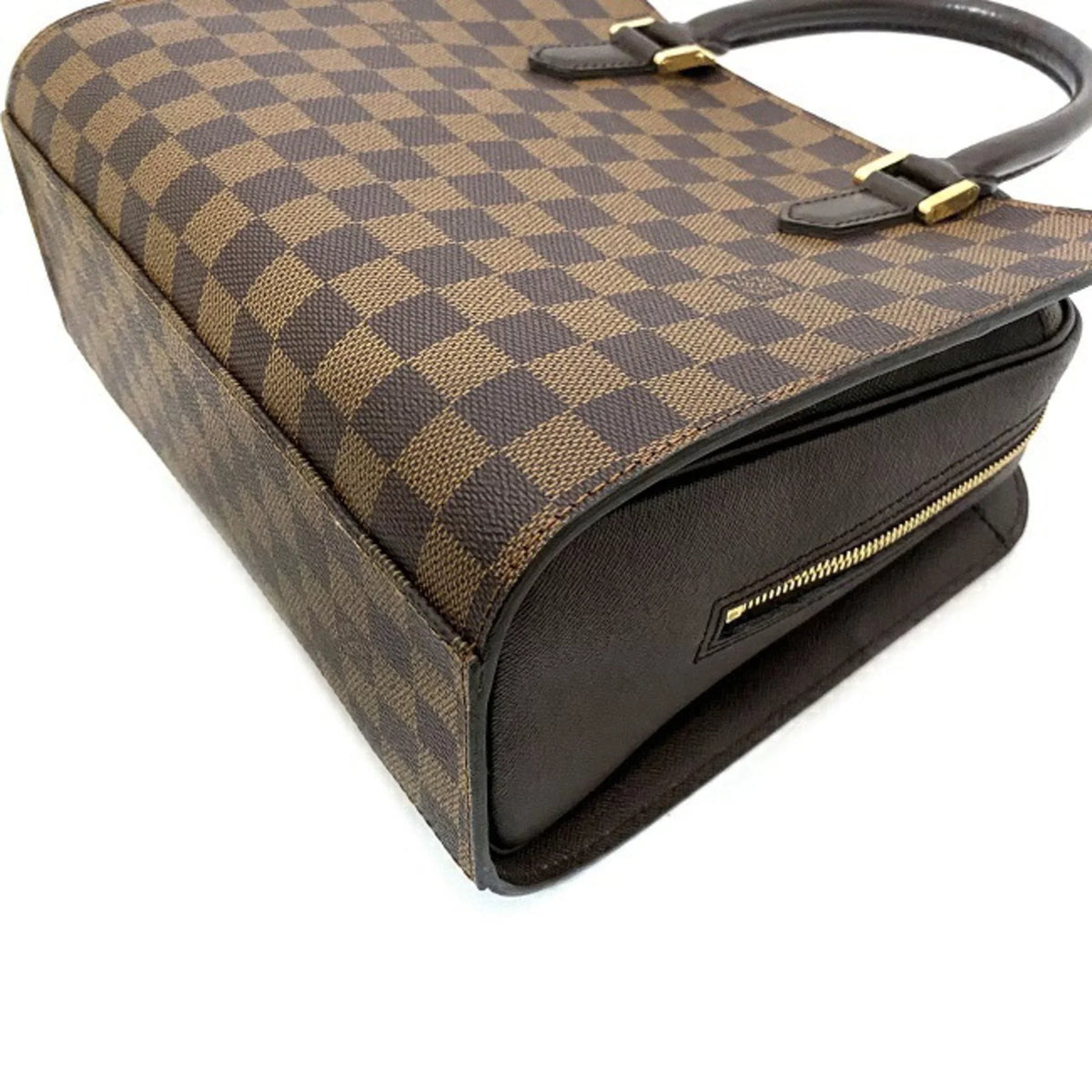 (Good) Square Triana Pre-Owned Ebene Type N51155 Damier Handbag Ladies Brown