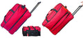 Luggage with Wheels Duffle Pockets each 20" Rolling Duffle + with (Red) Lightweight Duffel 28" Rolling Bag Multi Lb Upright Bags Adjustable Set, Travel Capacity 2x 60 Shoulder Bag Large