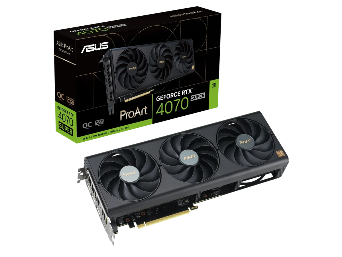 Card ProArt ASUS SUPER 3, DLSS 1.4a) Edition RTX 12GB 2.1a, HDMI Graphics OC DisplayPort (PCIe 4070 PROART-RTX4070S-O12G GeForce GDDR6X, 4.0,