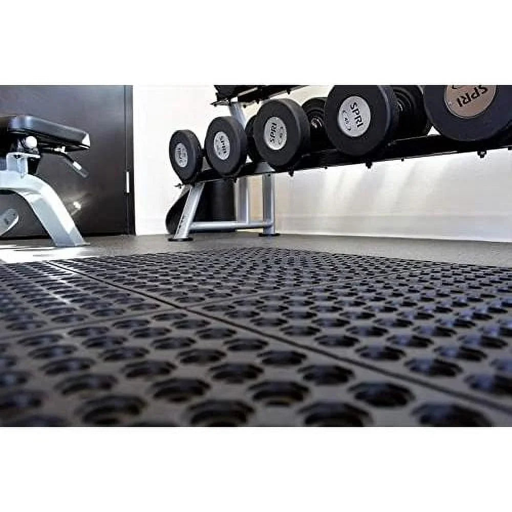 Interlocking Kitchen Door Garage Inch Shower Bar Restaurant Anti exterior X For Indoor Non-Slip Flooring Rubber Pool 36 Drainage, 36 Fatigue Floor Floor Mat Mat Durable