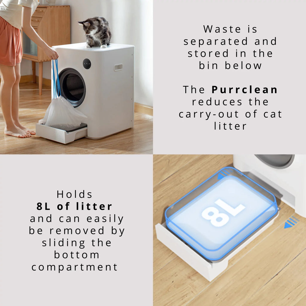 Control, with Purrclean WiFi App Box Self-Cleaning & Automatic 5GHz 2.4GHz Instachew Support Cat Litter