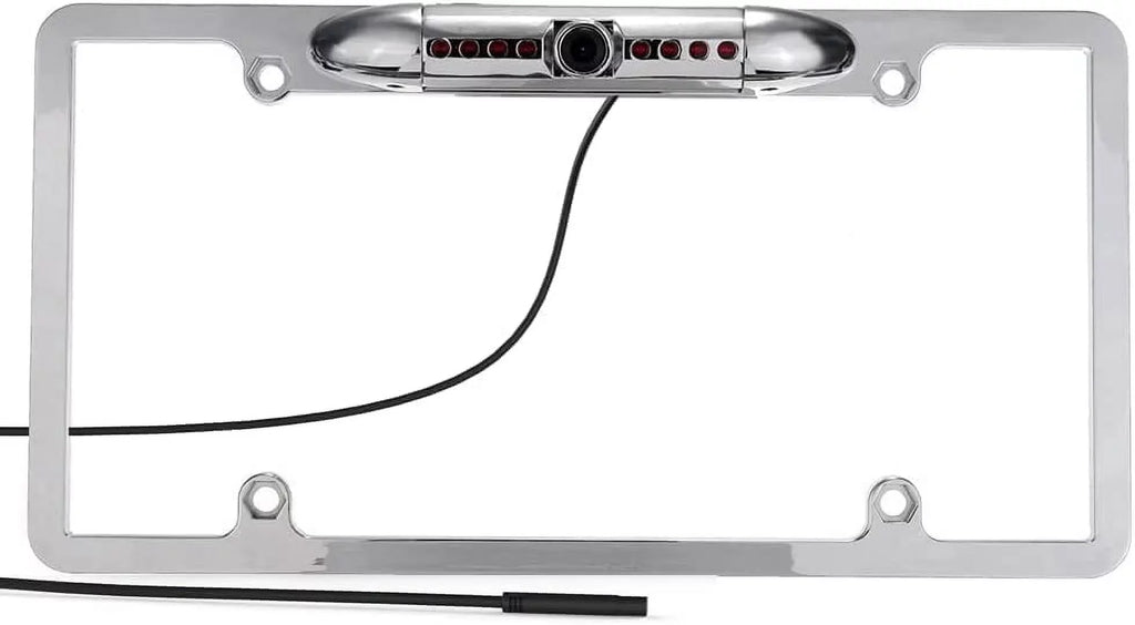Pioneer, Camera Dual, SoundStream, , Night Clarion, Jensen, with Stinger, Waterproof Kenwood, Vision Rear Compatible License Plate HD CAM120 Angle Backup View 170° BOSS, Frame Rockford JVC,