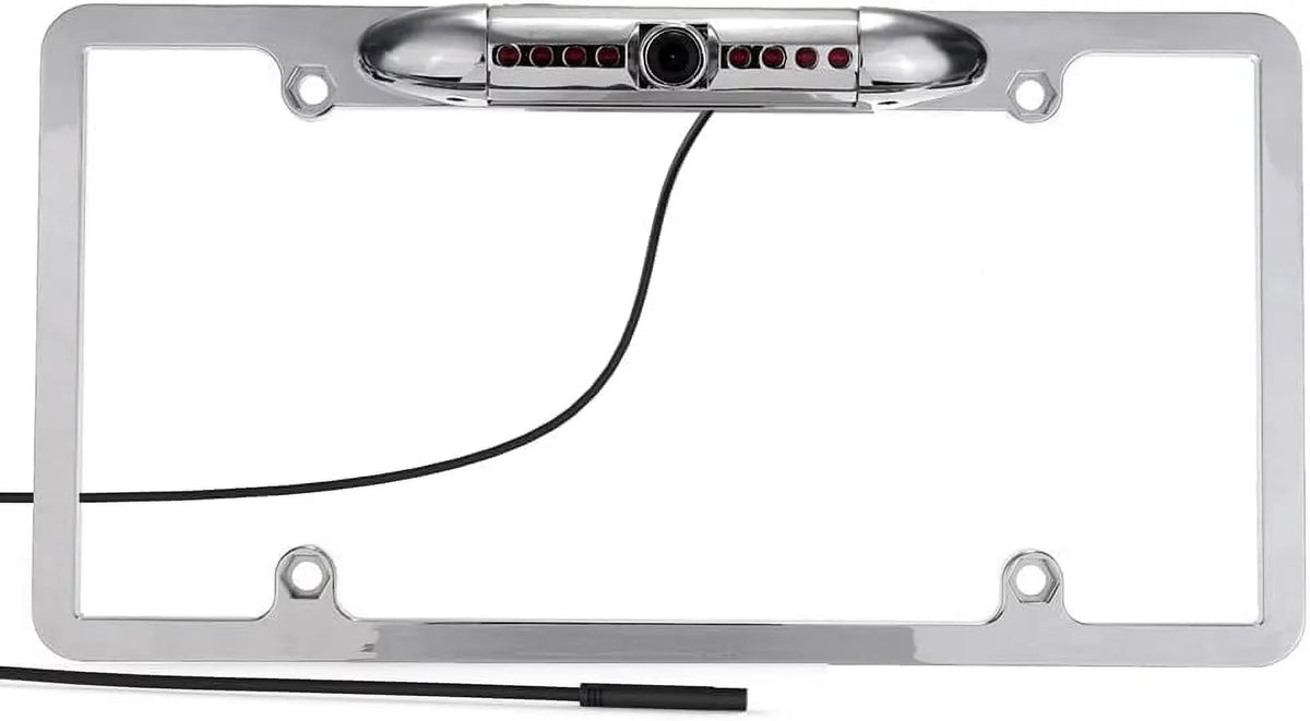 Pioneer, Camera Dual, SoundStream, , Night Clarion, Jensen, with Stinger, Waterproof Kenwood, Vision Rear Compatible License Plate HD CAM120 Angle Backup View 170° BOSS, Frame Rockford JVC,