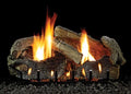 Stacked Glaze Manual Oak LP 30" Aged Logset with Slope Burner, VF/V