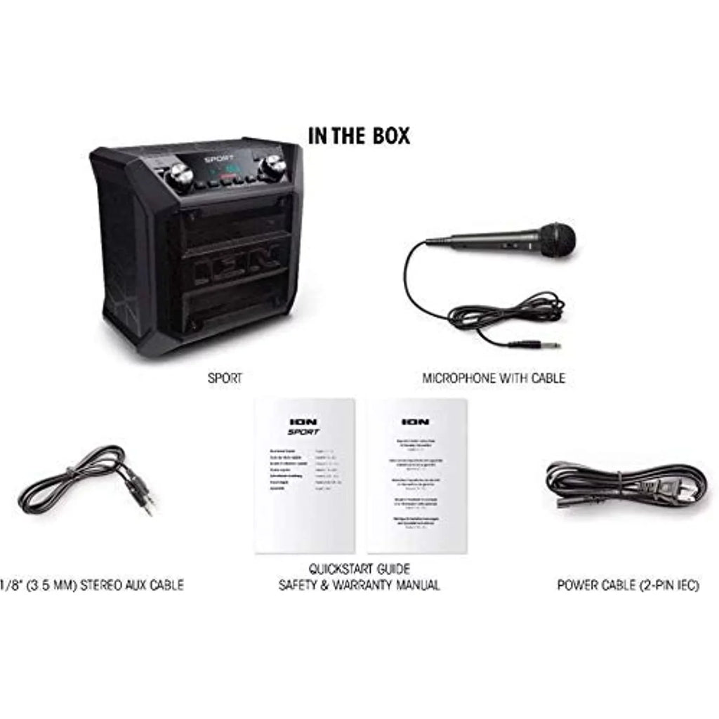 (Sport Audio Rugged Speaker ION Tailgater) All-climate (Refurbished) Wireless Restored Bluetooth System SPORT