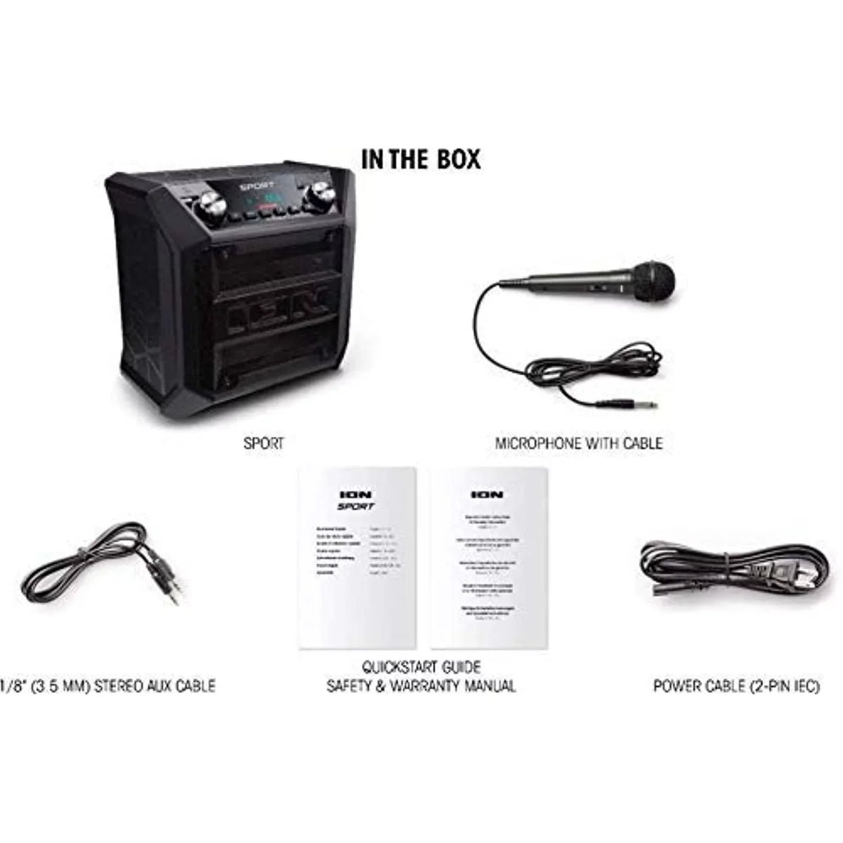 (Sport Audio Rugged Speaker ION Tailgater) All-climate (Refurbished) Wireless Restored Bluetooth System SPORT