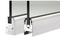 Profile Rail Patch Stainless 1/2" Without Lock - CRL DR2TPS12P Door 8" Low Polished Tapered Glass