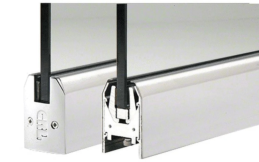 Profile Rail Patch Stainless 1/2" Without Lock - CRL DR2TPS12P Door 8" Low Polished Tapered Glass