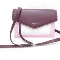 White (Good) GIVENCHY Givenchy Bordeaux x Duet Leather Women's Crossbody Shoulder Pre-Owned Pink Bag