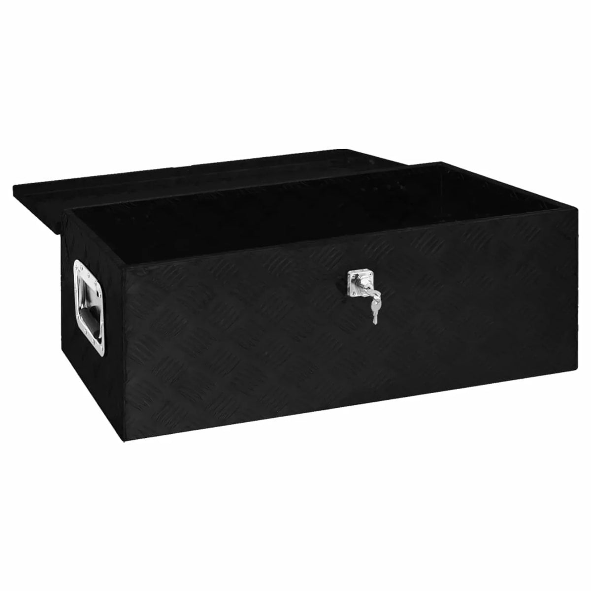 Organizer Case Garage, W Black H) Storage x x Camping Dcenta 11.8 Vehicle, Tool Trip 31.5 Underbody Inches Toolbox 15.4 Box Box for Trailer x (L Lockable Aluminum x Truck