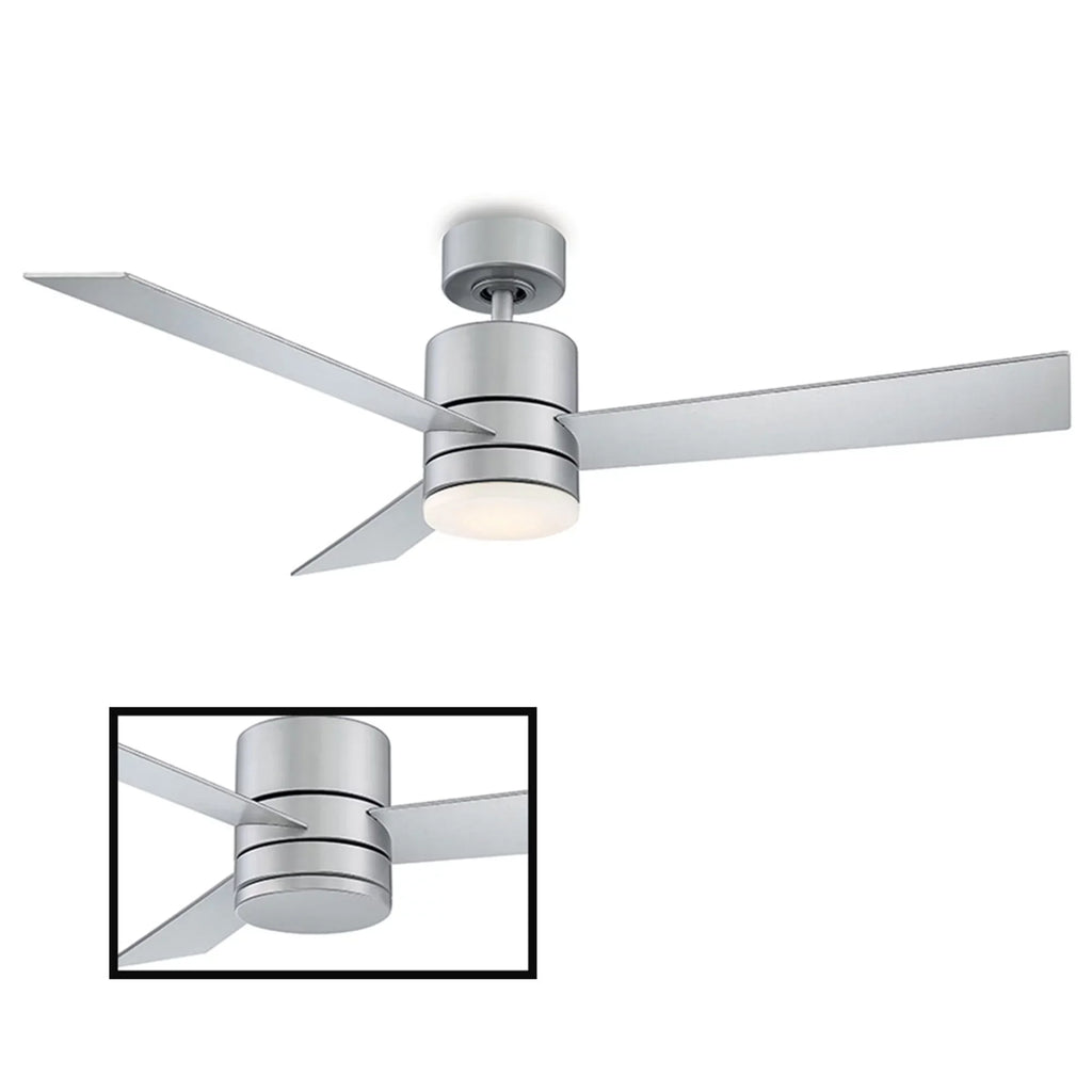 3-Blade Kit Indoor LED Light Fan Control and and Axis 52in Remote Ceiling exterior Titanium Smart 3000K with