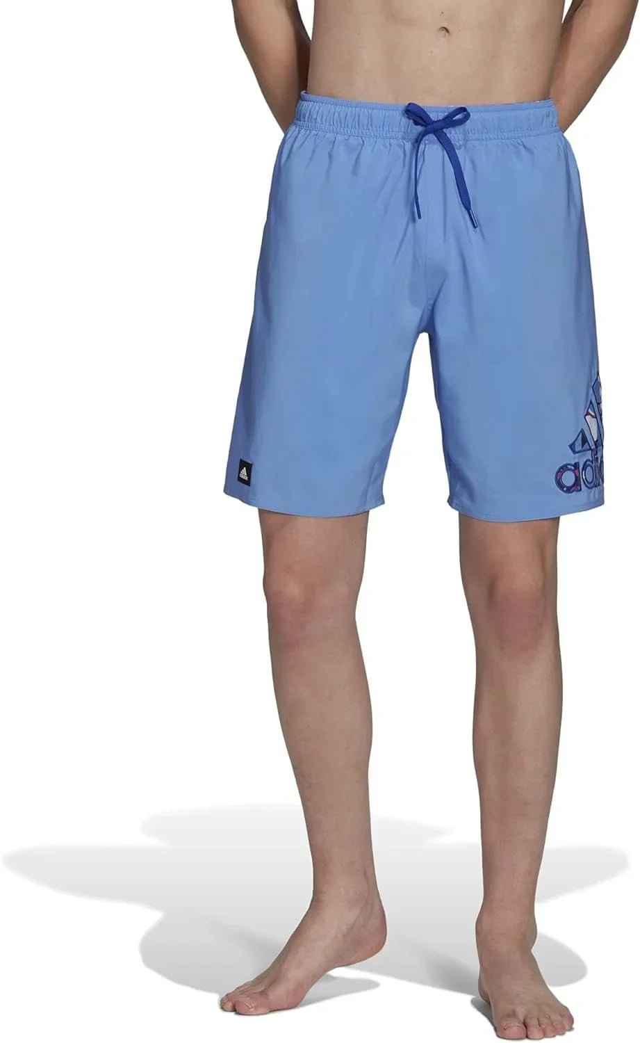 19" MD Classics Blue Logo Floral Shorts Mint Fusion/Pulse Seasonal Swim