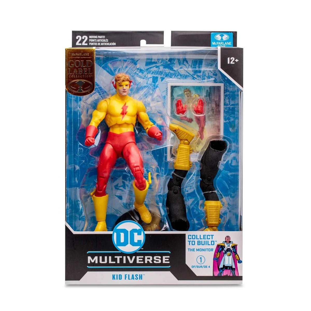 Collection Gold Action Flash Monitor Figure DC Series Infinite Earths) Kid McFarlane On (Cris Label