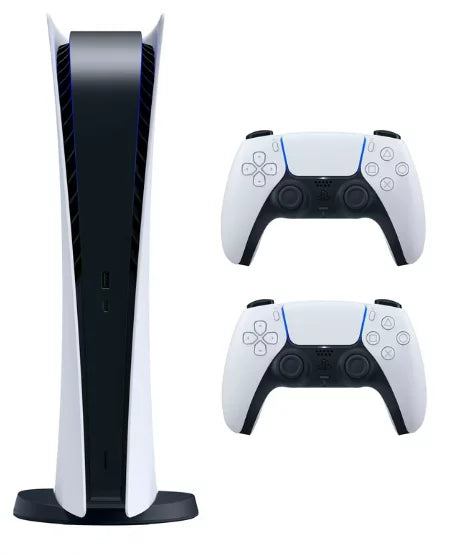 Digital with PS5 New Controllers Console Version - White 5 2023 Wireless 2 PlayStation