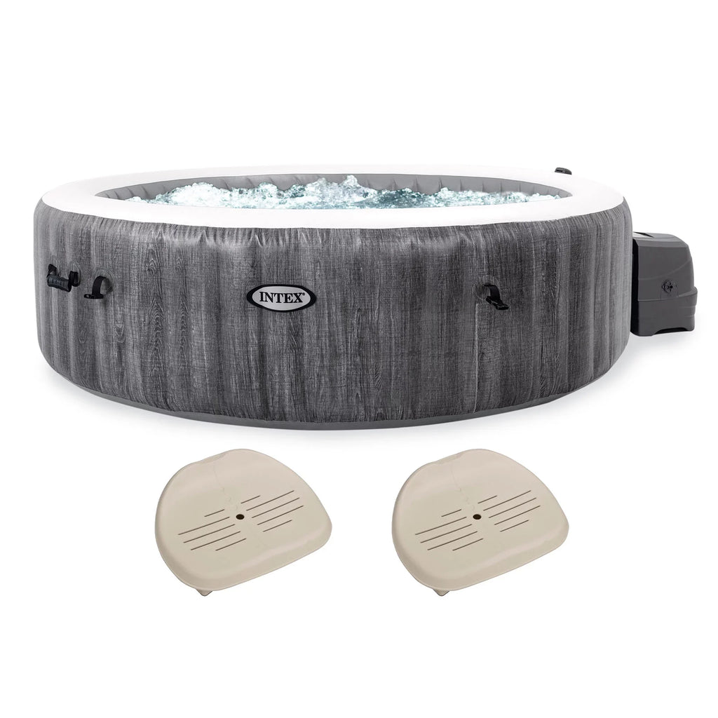Plus PureSpa Tub & Bubble Hot Seats, Intex Non-Slip Jet Inflatable Pack) (2