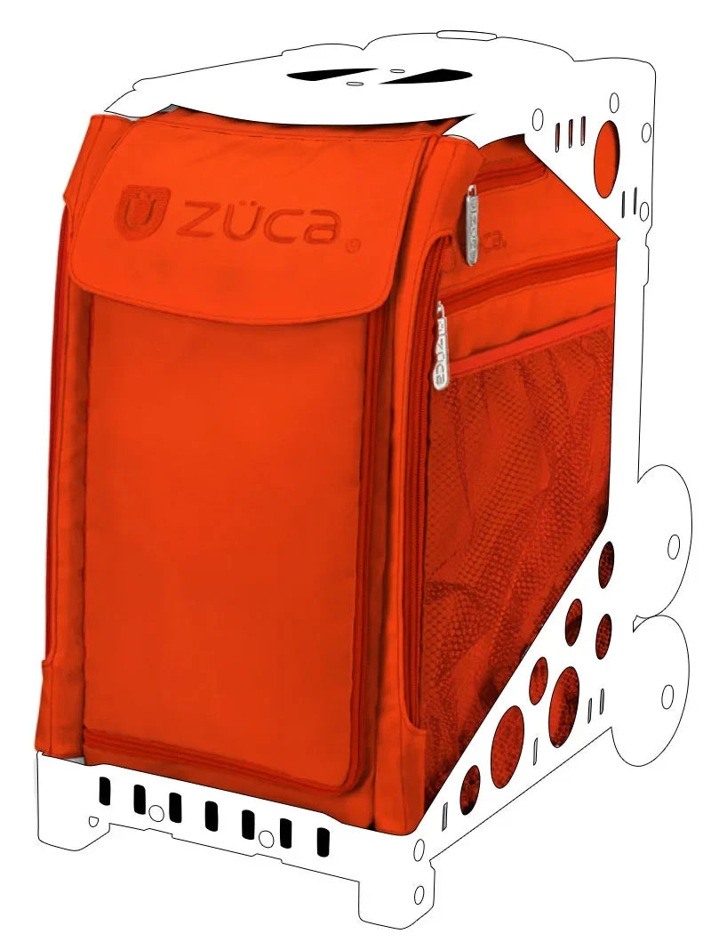 Zuca Bag (Pink Seat Persimmon - 18" with Sport Frame) Black/Pink Cover