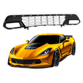 C7 Black Corvette Chevrolet Lower Bumper W/O 14-19 Gloss Grille Camera Front For