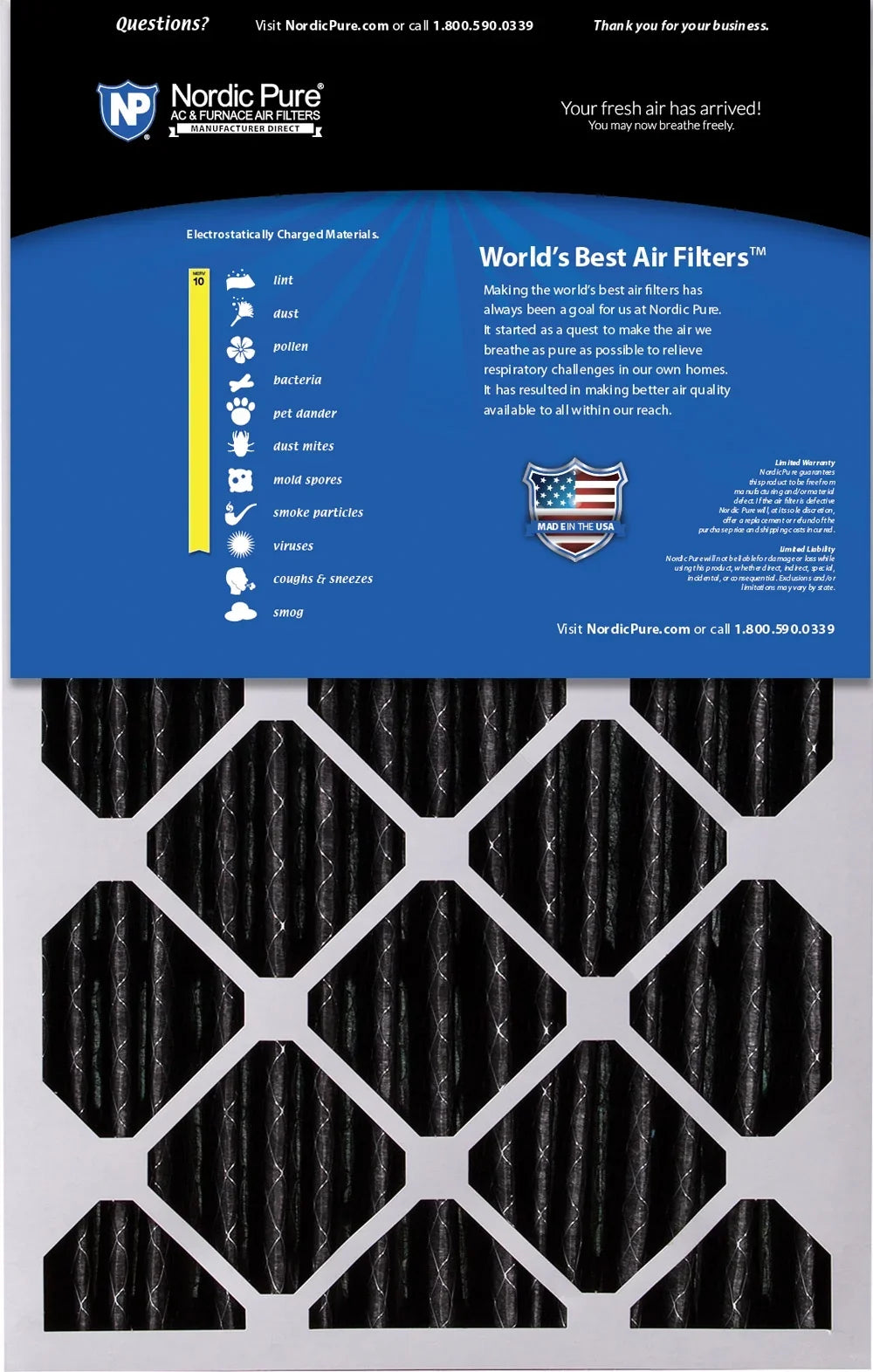 4 Carbon 16x25x5 10 Plus 3/8) Replacement Pack Air (4 MERV Filters Honeywell