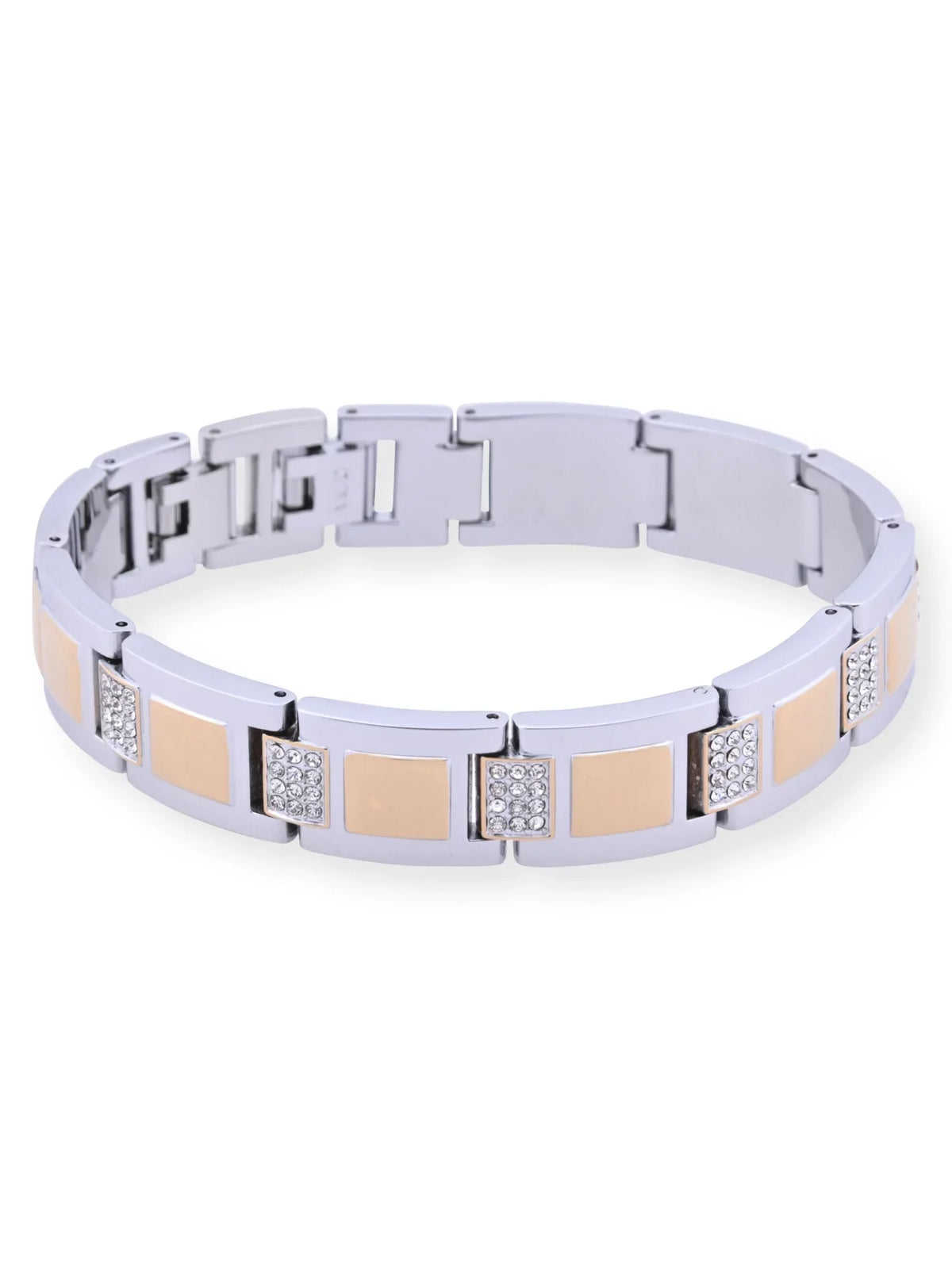(FG180015ST) with Elgin Gold Stones Alloy Male and Watch Silver Case and and Adult in Bracelet Set