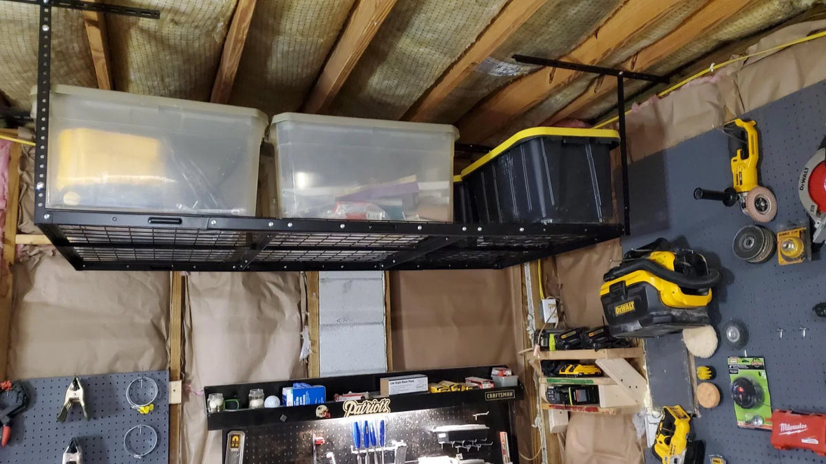 Metal 22" Duty Overhead 36" x Organization 40" Racks Adjustable Kojem Garage 72" Rack Storage Ceiling Garage - Storage Heavy
