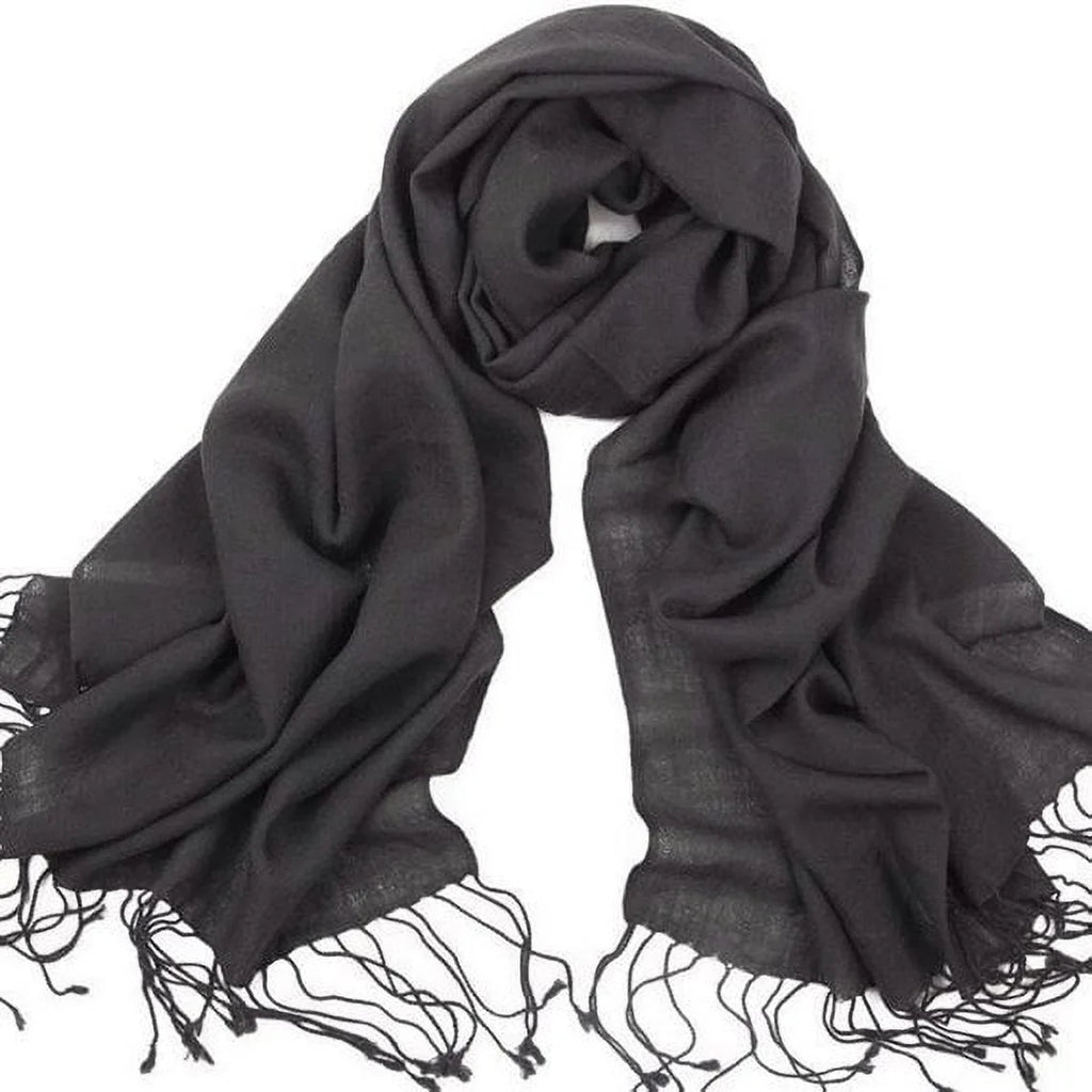 Bridal Bridesmaid of Dark 10 Set Grey Shawl, Wedding Pashmina Wrap, Shawl, Shawl Scarf