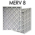 6PK MERV 13.5x13.5x.75 - Air Filter | 8 dimension Actual 14x14x1 Pleated