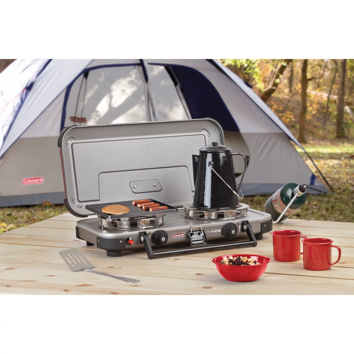 series FyreChampion Propane exterior Stove, Coleman 3-IN-1 Gladiator 2000020105