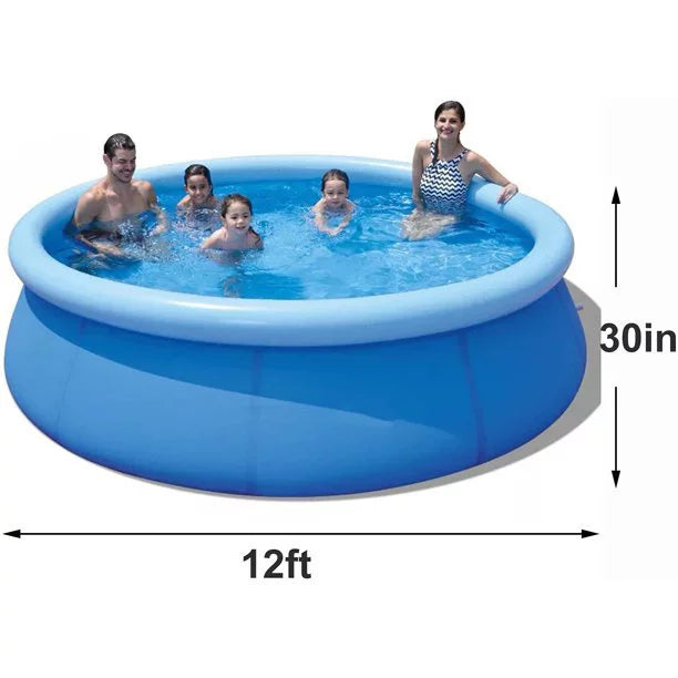 12ft Ground Swimming Included Pump 30in Inflatable X Above Pool
