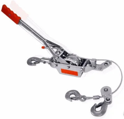 Along 4 Hand 3 Tool Hoist Hook Winch Cable Puller Come Pull Power Ton Comealong