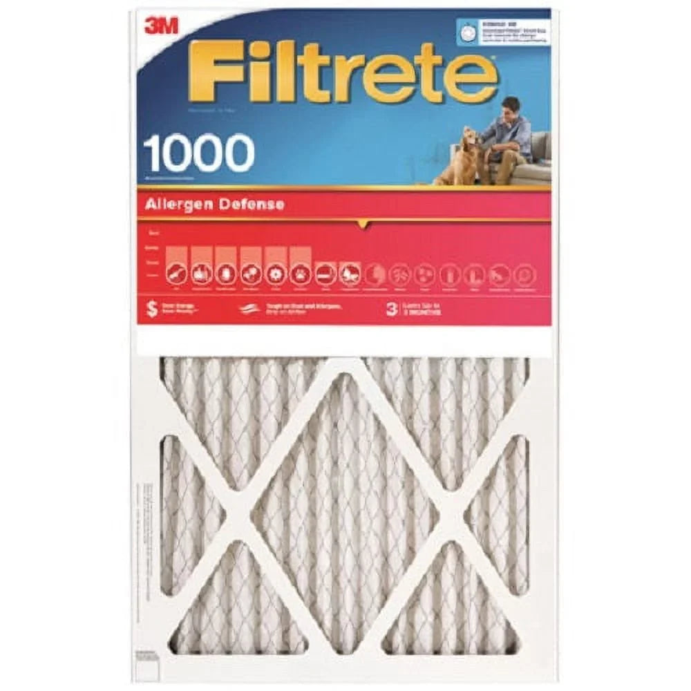 1000 4 9800-4 1" Filter Disposable of Quantity 3 x Month 3M 20" Pleated x - 16" MPR Filtrete Red Air