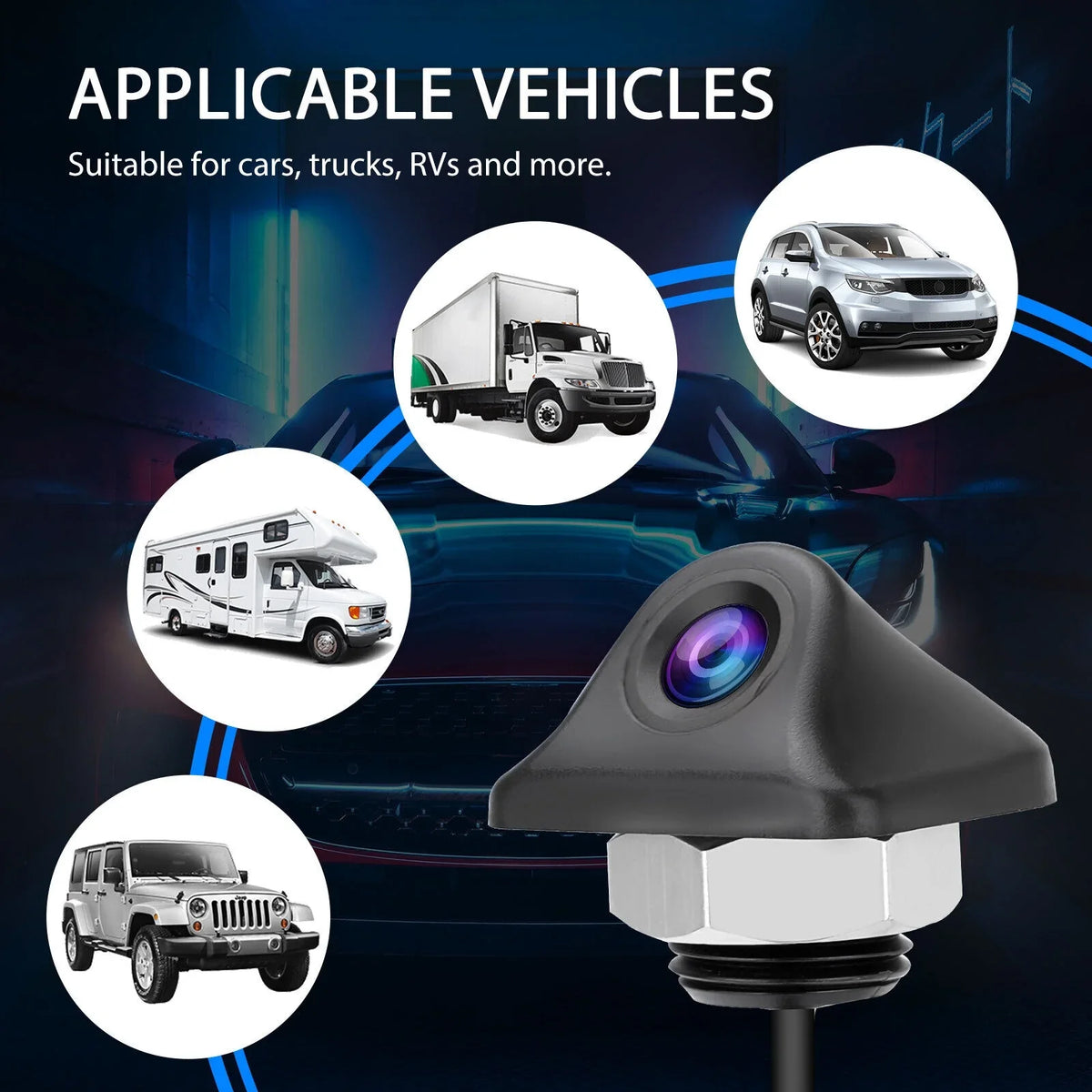 Camera Reverse Vision Auto Camera Universal Car View Backup Night Rear Parking