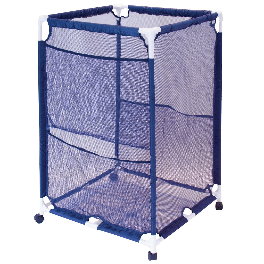 Pool X Storage Rolling x PBFT-1513 Organizer Bin, 25.4" Equipment (25.4" design PB-M200, 40" L Mesh H) - Medium, Pool W Pool Bins Blue,