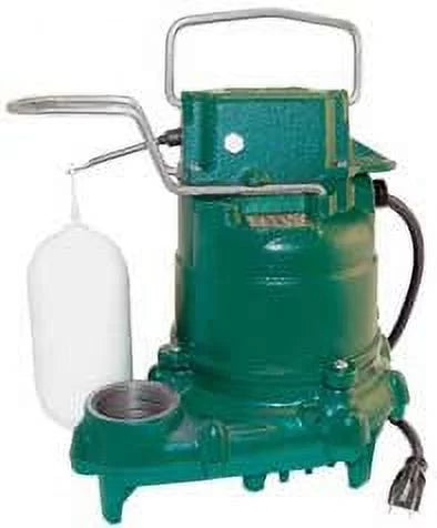 Iron 0.33HP 57-0001 Zoeller Submersible Cast All Switch ft. Pump with Sump Float 9 Cord Vertical