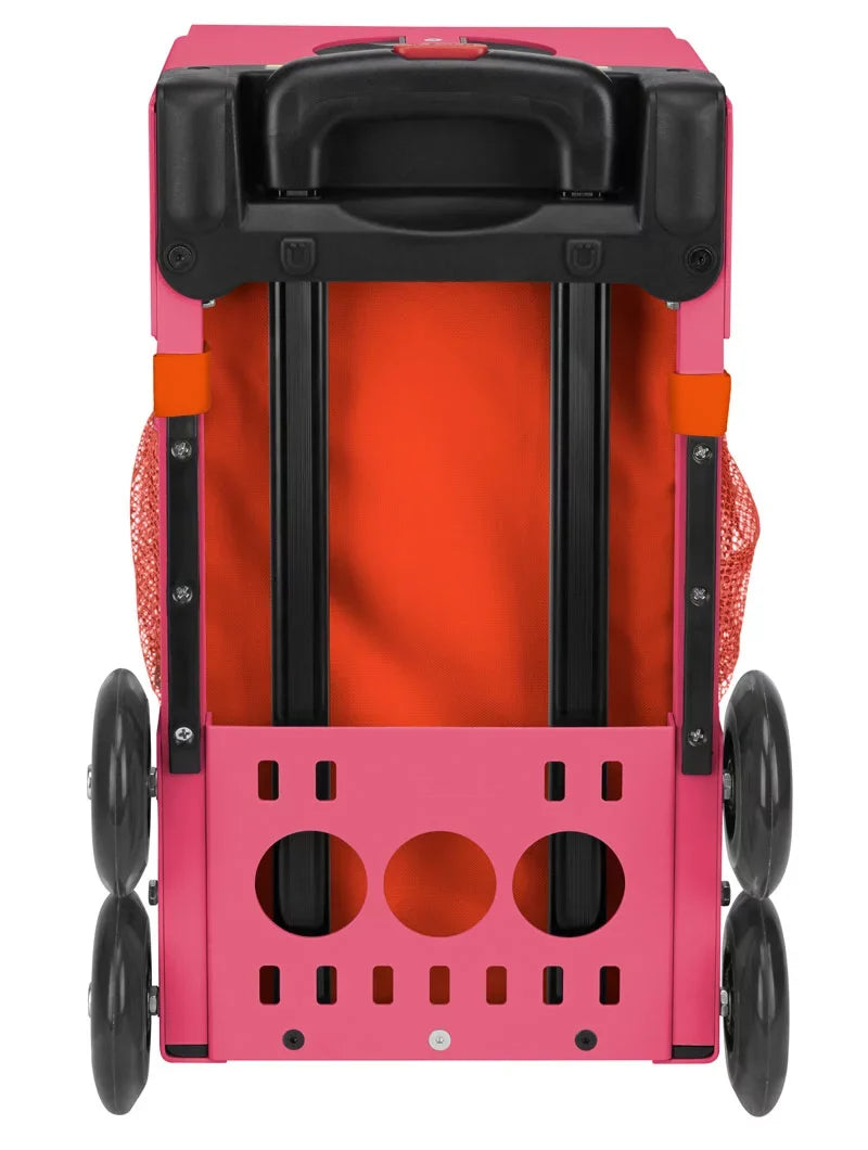 Zuca Bag (Pink Seat Persimmon - 18" with Sport Frame) Black/Pink Cover