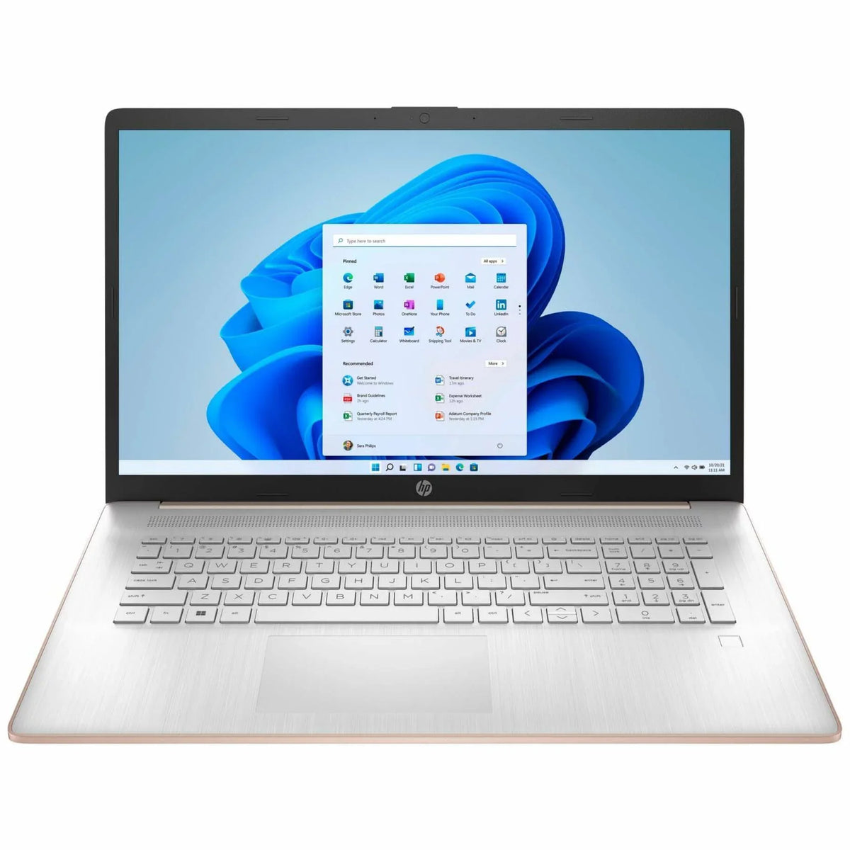 Touchscreen, 512GB Pale SSD, Gold/Natural 11 17-cn0000, Home, Rose RAM, Refurbished Graphics, HD+, Core UHD 17.3\" - 12GB 17-cn0207ds HP i3-1125G4, Windows Silver,